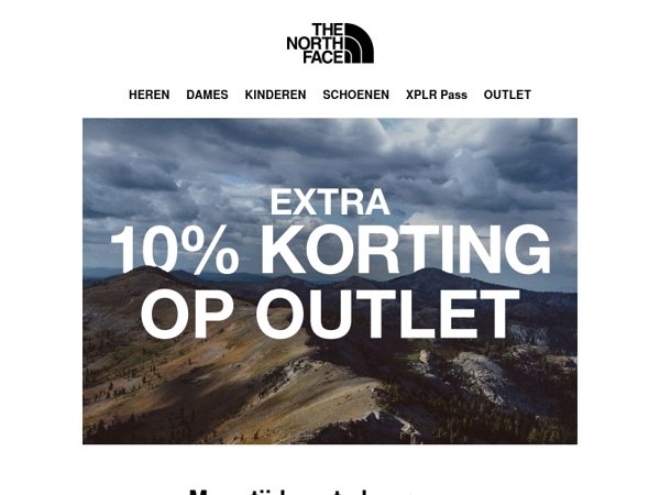 Extra 10% korting op outletartikelen blijft!