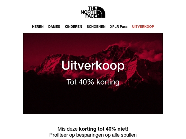 De kortingen tot 40% zijn nog steeds geldig!