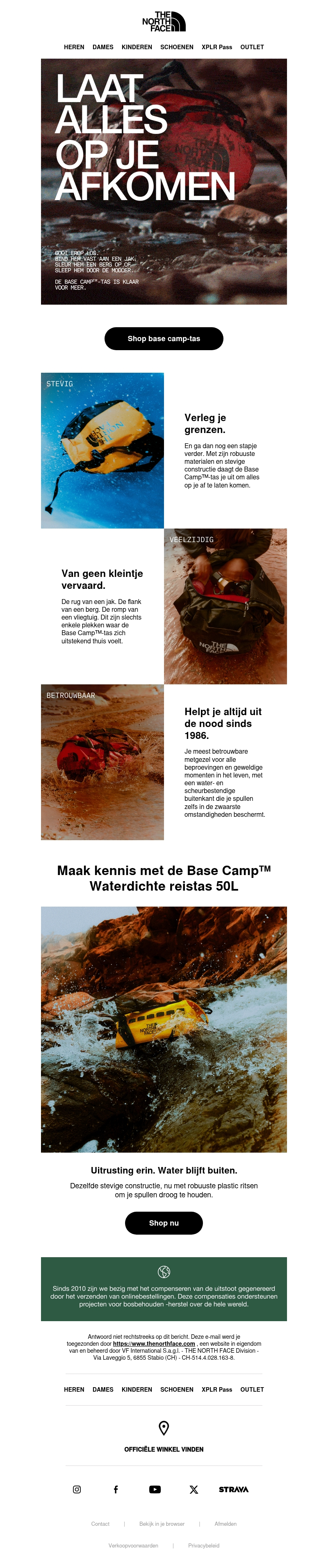 Ontdek de North Face Basecamp™-duffeltas Ontdek de North Face Basecamp™-duffeltas