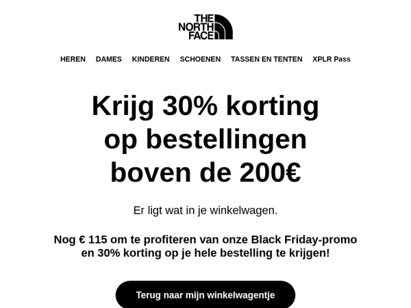 Je winkelwagentje is klaar. Krijg 30% korting voor Black Friday