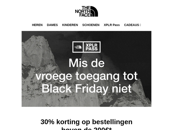 Ontvang 30% korting op al afgeprijsde Outlet-artikelen