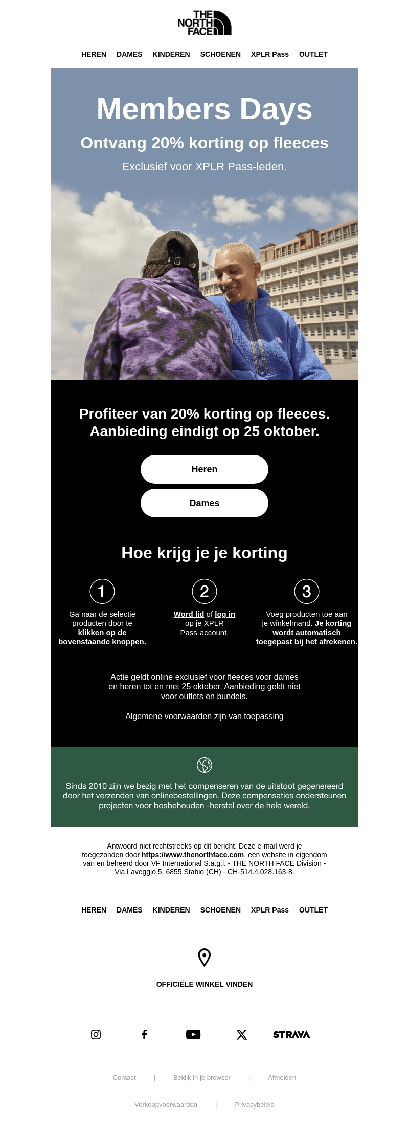 Members Days: 20% korting op fleeces Members Days: 20% korting op fleeces