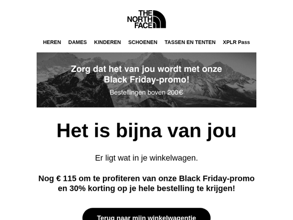 Je winkelwagentje is klaar. Krijg 30% korting voor Black Friday