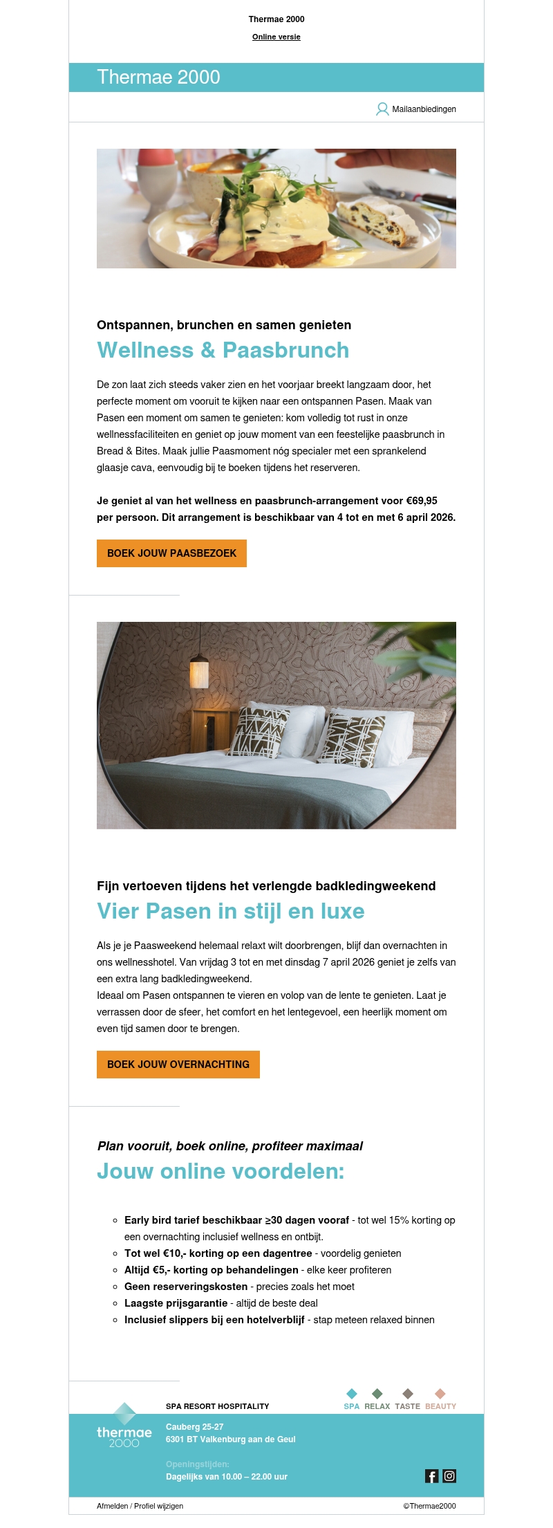 Maak van Pasen een bijzonder wellnessweekend Maak van Pasen een bijzonder wellnessweekend