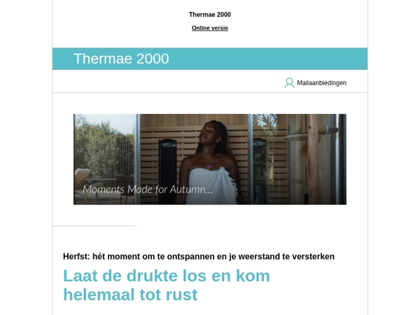 Alleen dit weekend: 15% korting op jouw ontspannen get-away