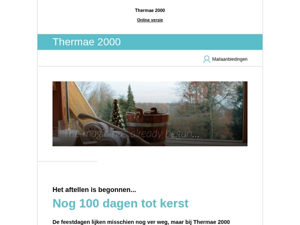 Het aftellen is begonnen: nog 100 dagen tot kerst… ✨️