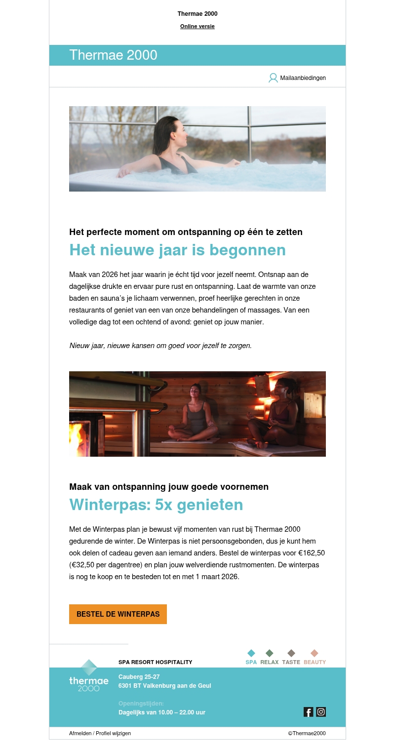 Ontspanning als goed voornemen Ontspanning als goed voornemen