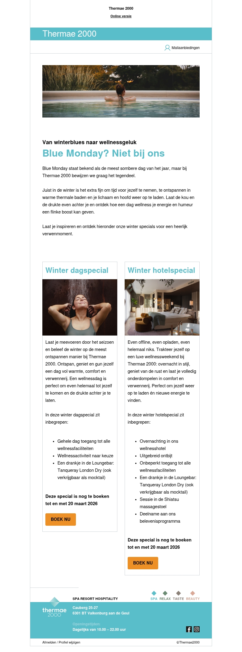Blue Monday? Niet bij ons Blue Monday? Niet bij ons
