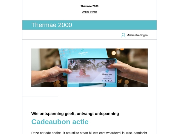 Gratis dagentree bij besteding vanaf €150,-