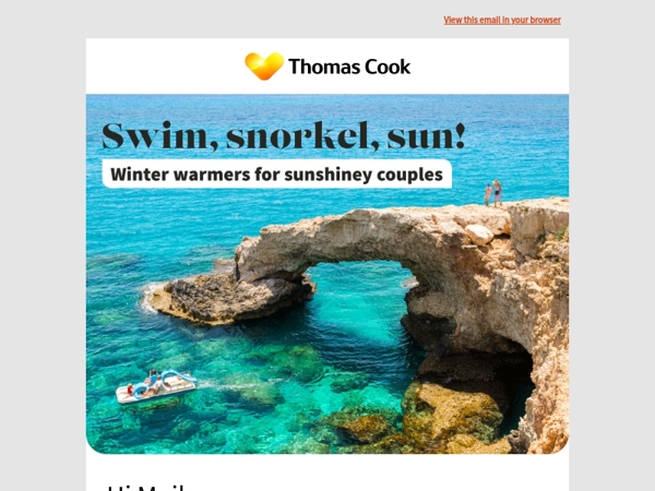 Raise your winter game ✈️ Sunny breaks for two