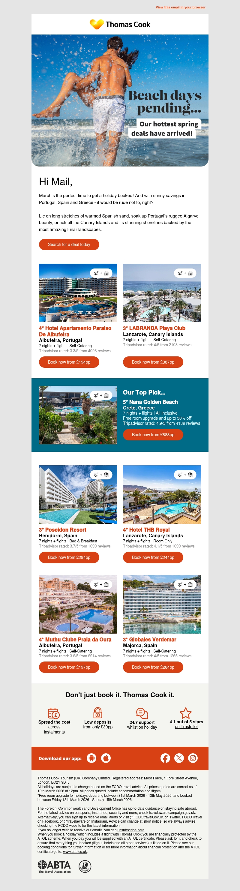 March offers to get you back to the beach March offers to get you back to the beach