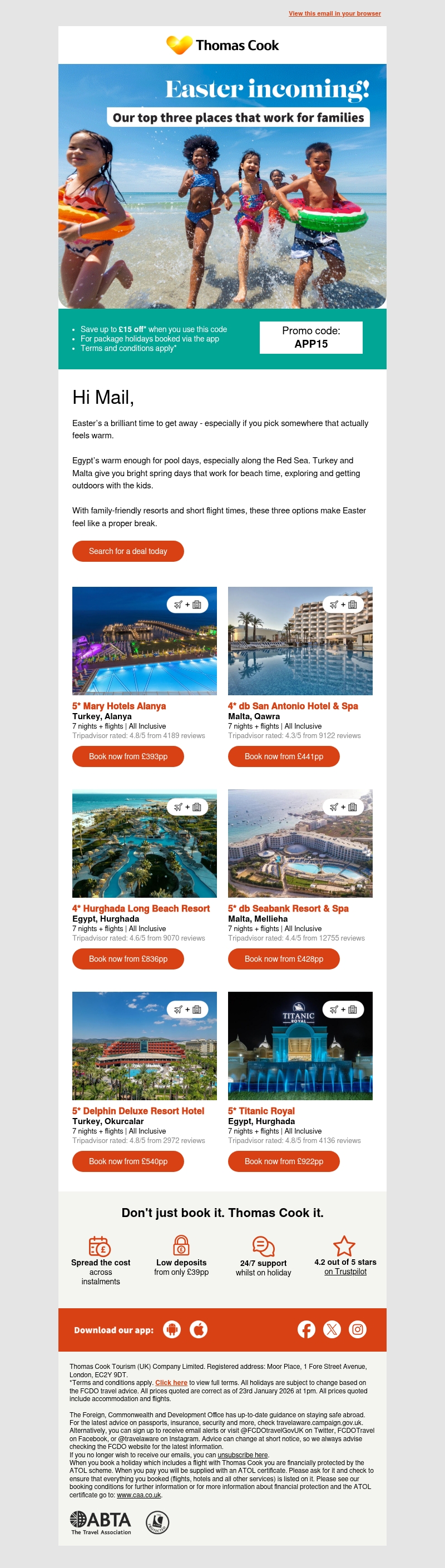 Easter’s a great time to get away Easter’s a great time to get away