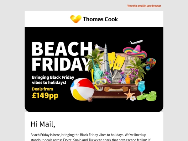 Beach Friday = Black Friday energy