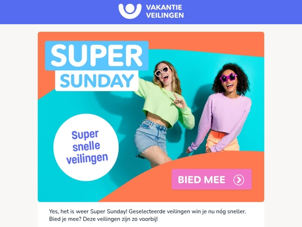 Yes, het is weer Super Sunday🥳