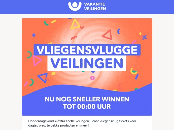 Donderdagavond = supersnelle veilingen⚡