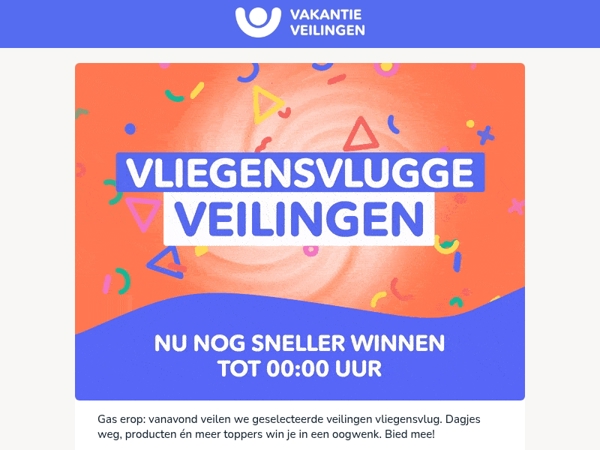 Gas erop! Tijd voor Vliegensvlugge Veilingen⚡