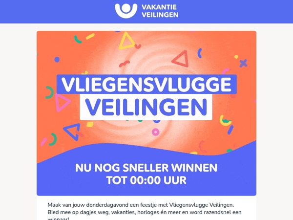 Donderdagavond = supersnelle veilingen⚡