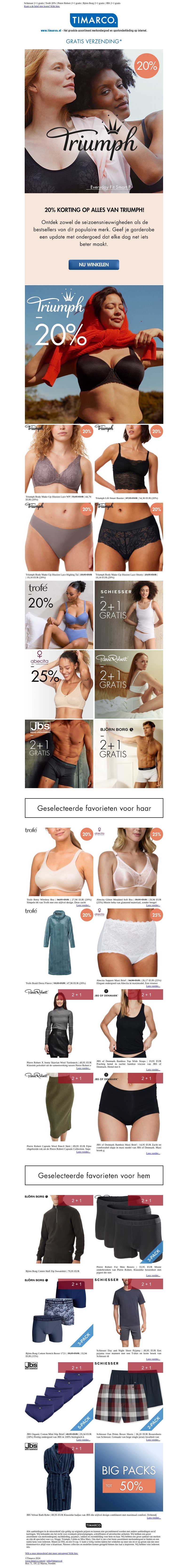 20% korting op alles van Triumph! ⭐ 20% korting op alles van Triumph! ⭐