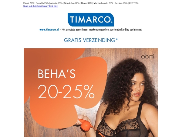 20-25% op bh’s💖 Tot wel 50% op trendy boxershorts!