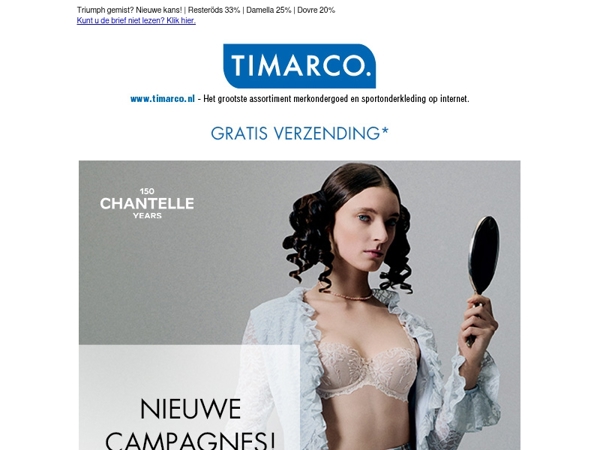 Nieuwe campagnes! 🧡 Chantelle 25% | Fantasie 20%