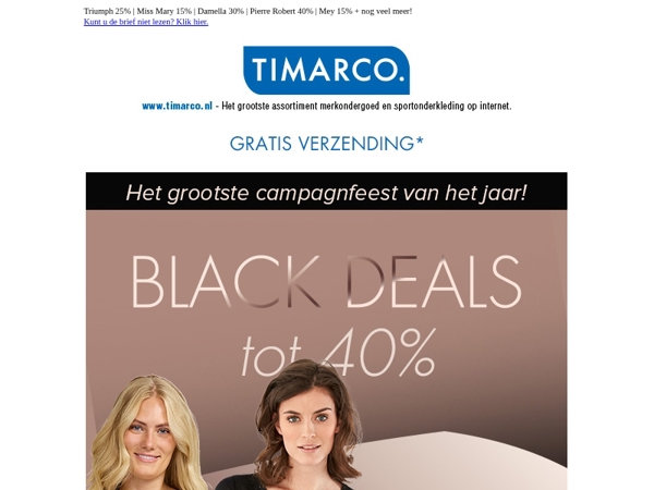 BLACK DAYS🖤Tot 40% 🎈 Het grootste campagnefeest van het jaar is bezig!