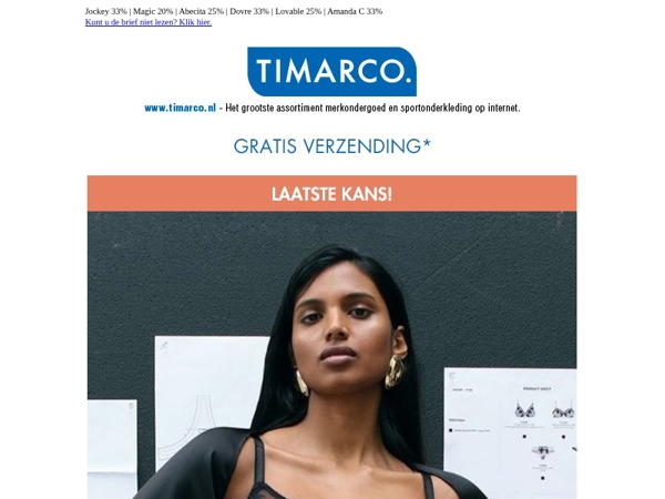 Laatste kans! Chantelle 25%