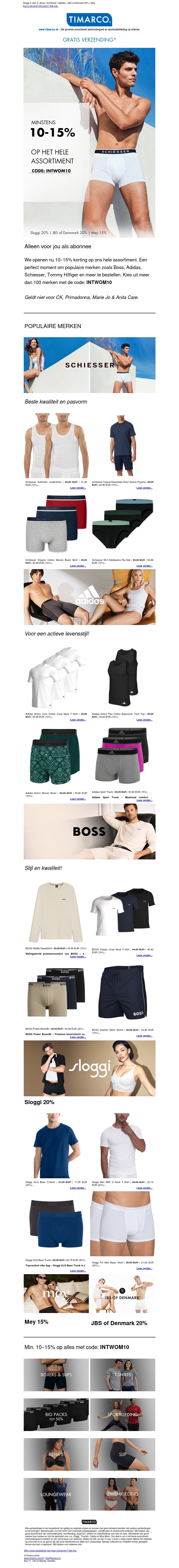 Exclusief voor hem | Min. 10–15% op het hele assortiment! Exclusief voor hem | Min. 10–15% op het hele assortiment!