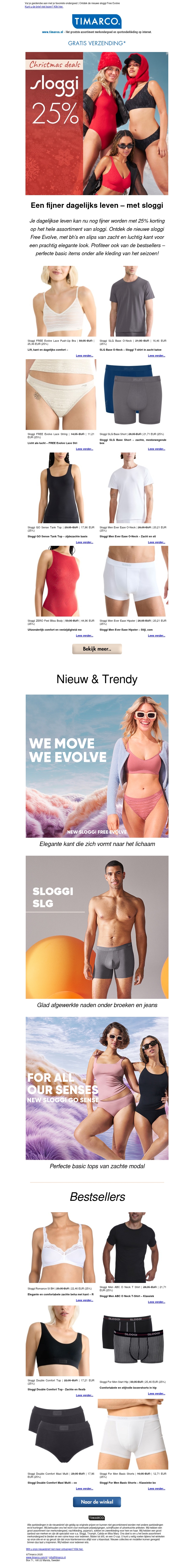 Kerstaanbieding! ๐ Sloggi 25% Kerstaanbieding! ๐ Sloggi 25%