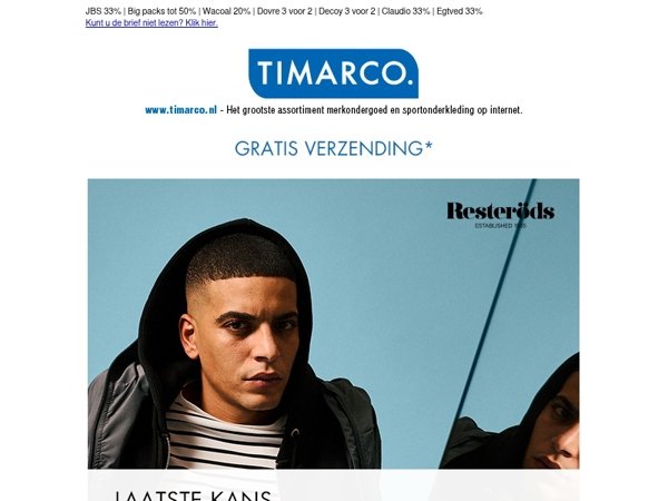 Laatste kans! 33% op Resteröds & Damella