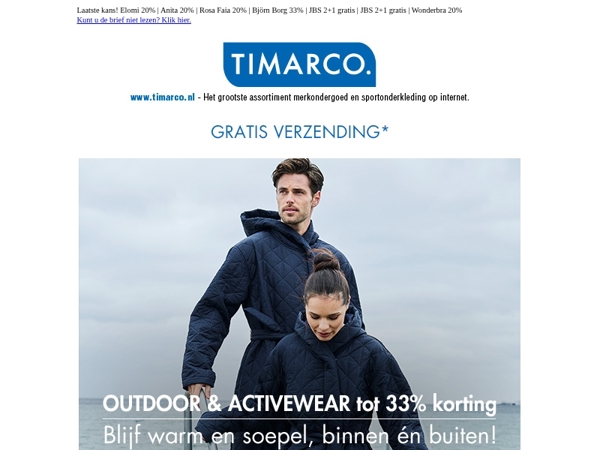 SPORT & OUTDOOR tot 33% korting🏃🌲