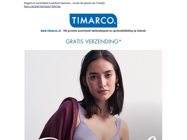 Triumph 25% 💙 Geldig op het volledige assortiment!