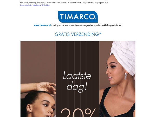 Laatste dag! 20% op Anita & Rosa Faia 💖