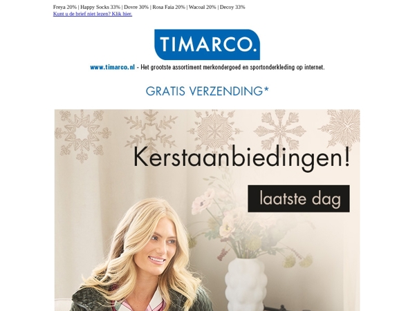 Laatste DAG van de weekse kerstdeals! 🎅 Damella 3 voor 2 | Resteröds 30%