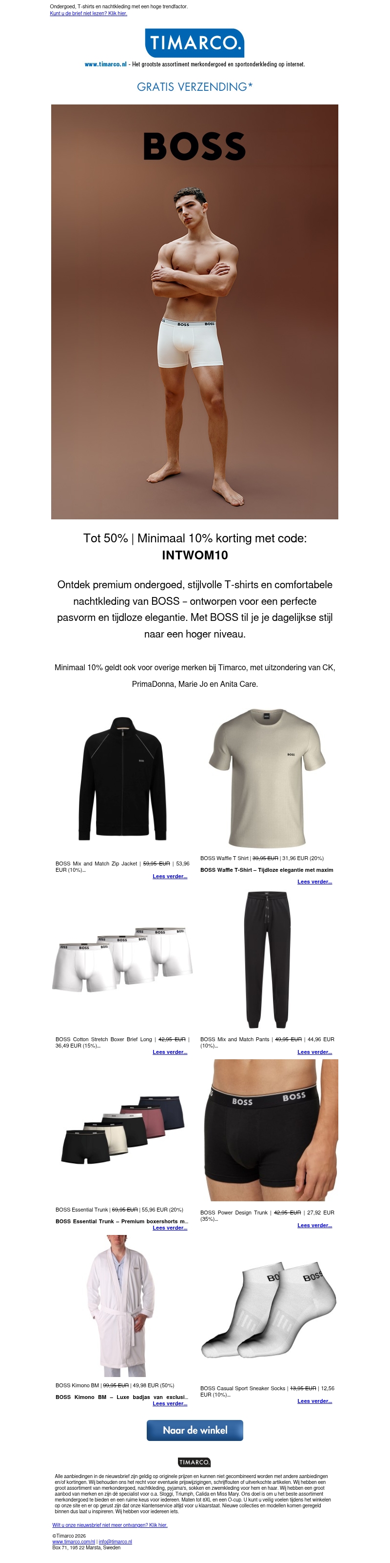 BOSS | Tot 50% korting op alles! BOSS | Tot 50% korting op alles!