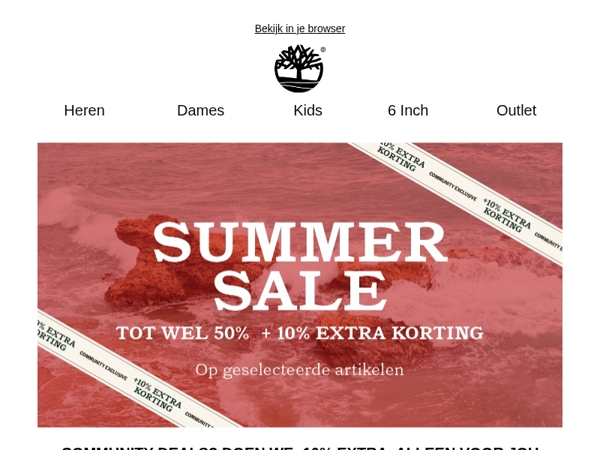 Pssst... 10% extra korting 🤫