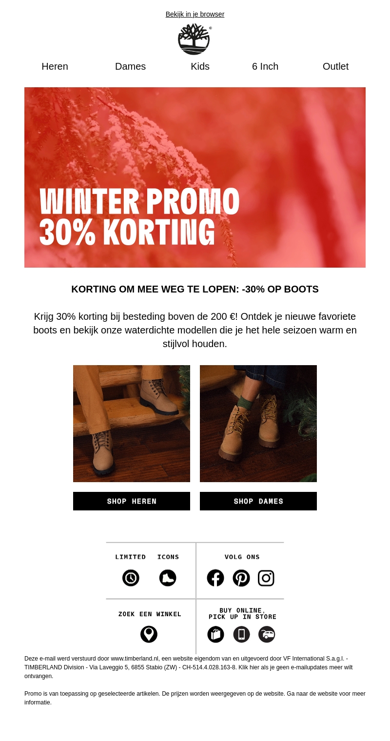 Tot 30% korting op boots deze winter Tot 30% korting op boots deze winter