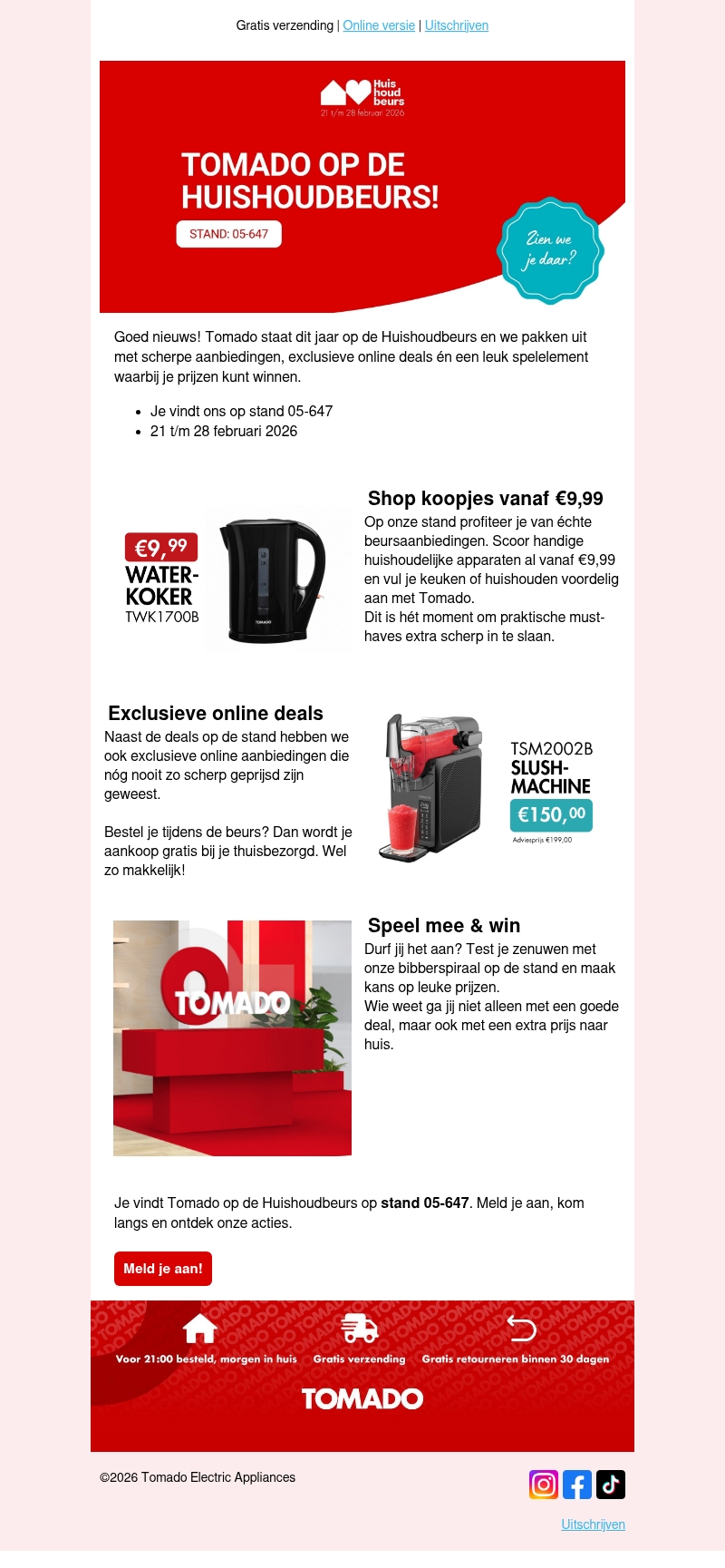 Tomado op de Huishoudbeurs: deals vanaf €9,99! ❤️ Tomado op de Huishoudbeurs: deals vanaf €9,99! ❤️