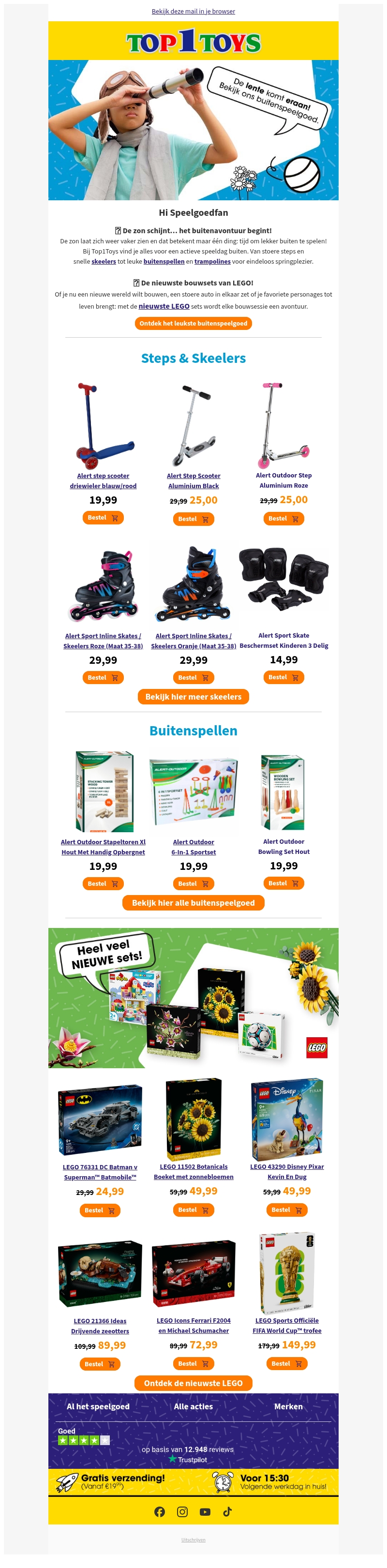 ☀️ De zon schijnt, dat betekent lekker buiten spelen - én er is nieuw LEGO! ☀️ De zon schijnt, dat betekent lekker buiten spelen - én er is nieuw LEGO!