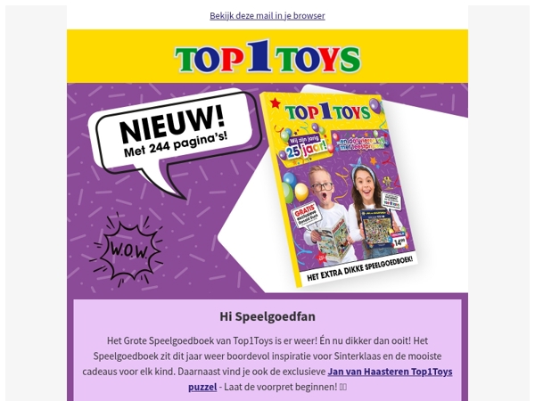Het Grote Speelgoedboek is er weer! 🎁 DIKKER DAN OOIT met boordevol leuke acties!!