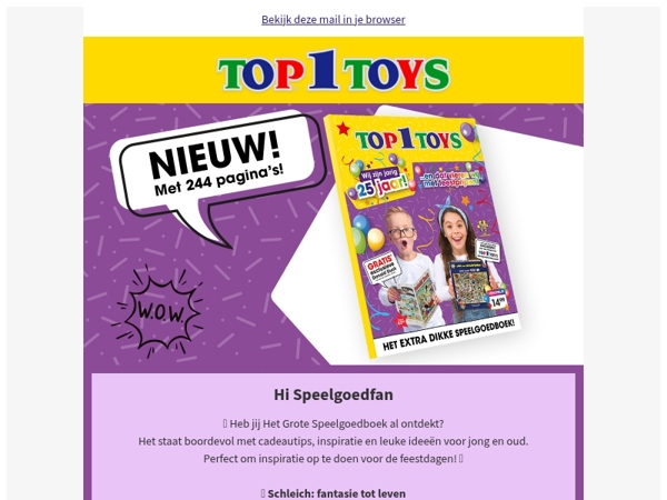 📘 Heb jij het extra dikke Speelgoedboek al doorgebladerd? Mis het niet!