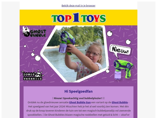 🎈 Nieuw! Ghost Bubble Gun. Spookachtig veel bubbelplezier! 👻✨