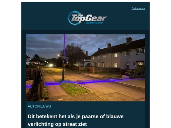 Dit betekent het als je paarse of blauwe verlichting op straat ziet