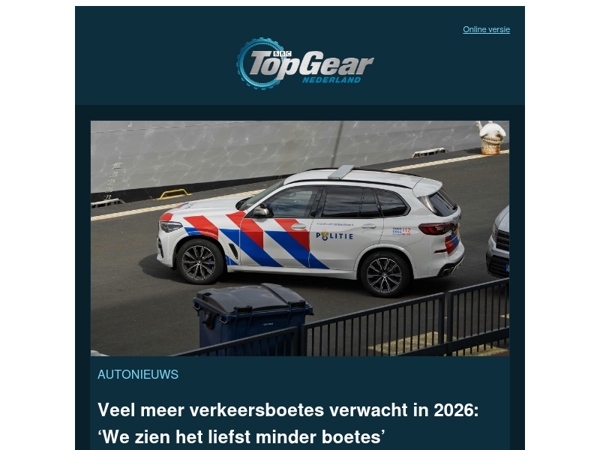 Veel meer verkeersboetes verwacht in 2026