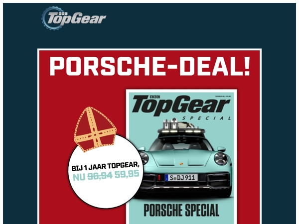 38% korting op TopGear Sintdeal 🔥
