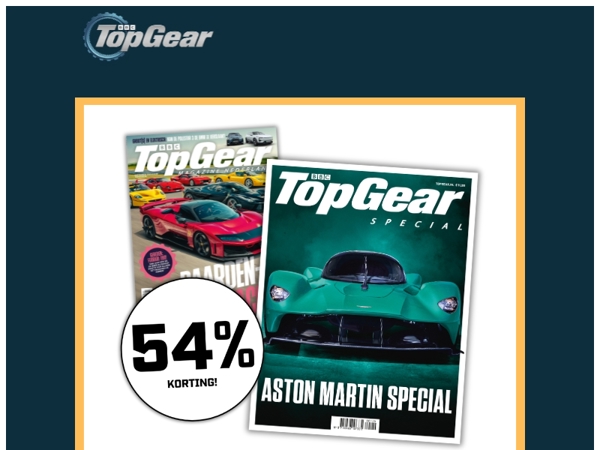 1 jaar TopGear + gratis Aston Martin Special