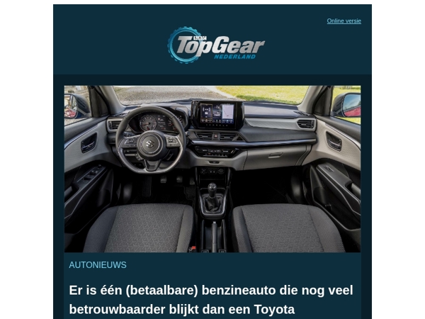 Er is één (betaalbare) benzineauto die nog veel betrouwbaarder blijkt dan een Toyota