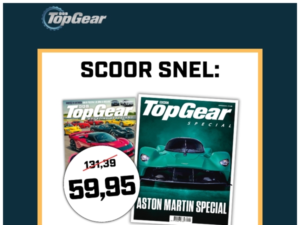 1 jaar TopGear + gratis Aston Martin Special