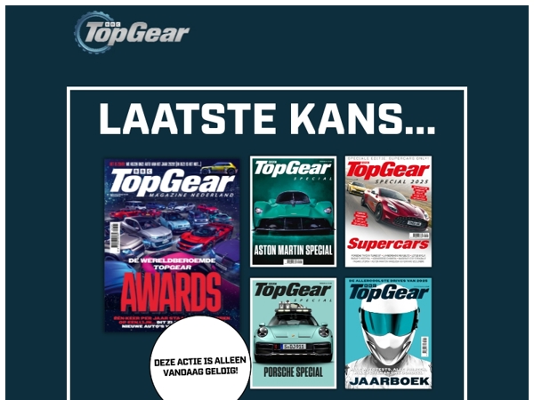 Laatste kans: Pak nu deze TopGear-deal nog!