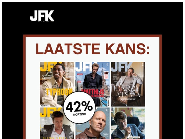 Laatste kans: 1 jaar JFK voor 29 euro
