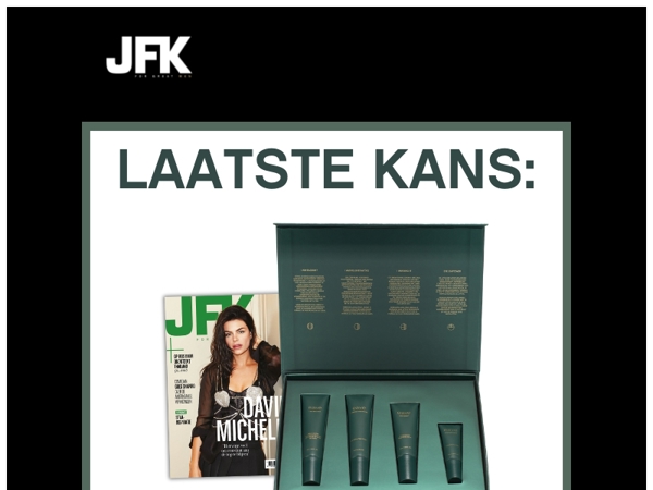Laatste kans: JFK + gratis EAVE Skincare Set